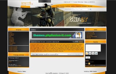 Snf.lt - Counter-Strike - PHP-Fusion v7 dizainas