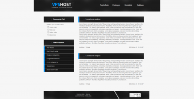 VPSHOST.LT - Stabilus VPS hostingas Lietuvoje! - HTML/CSS dizainas