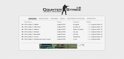 Jailas.lt - Counter-Strike HTML/CSS dizainas