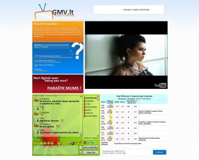 gmv.lt - music tv online .PSD dizainas