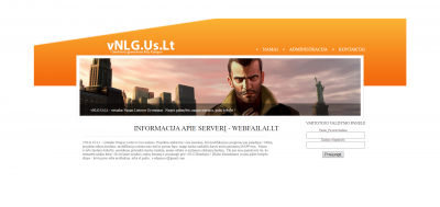 vNLG.us.Lt - Gta san andreas multiplayer HTML/CSS dizainas