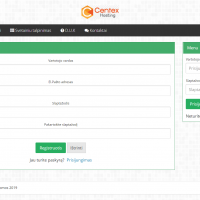 Hostingo sistema - Registracija